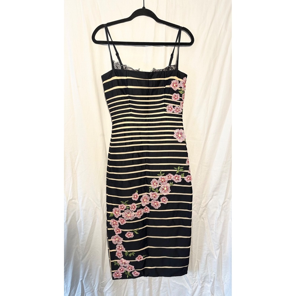 ANTHROPOLOGIE Square-Neck Sleeveless Slim Midi Dress Women's Size 2